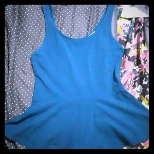 Express teal plumb shirt