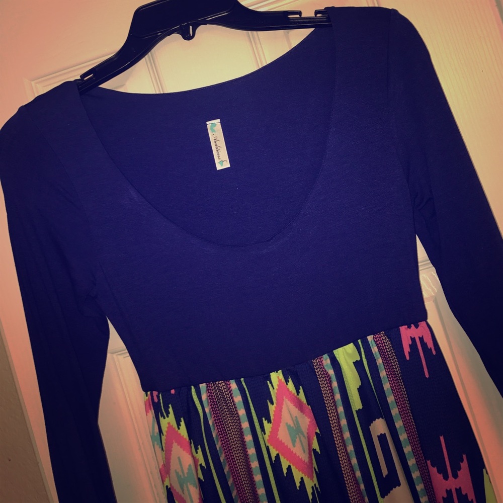 Dark purple/blue maxi dress