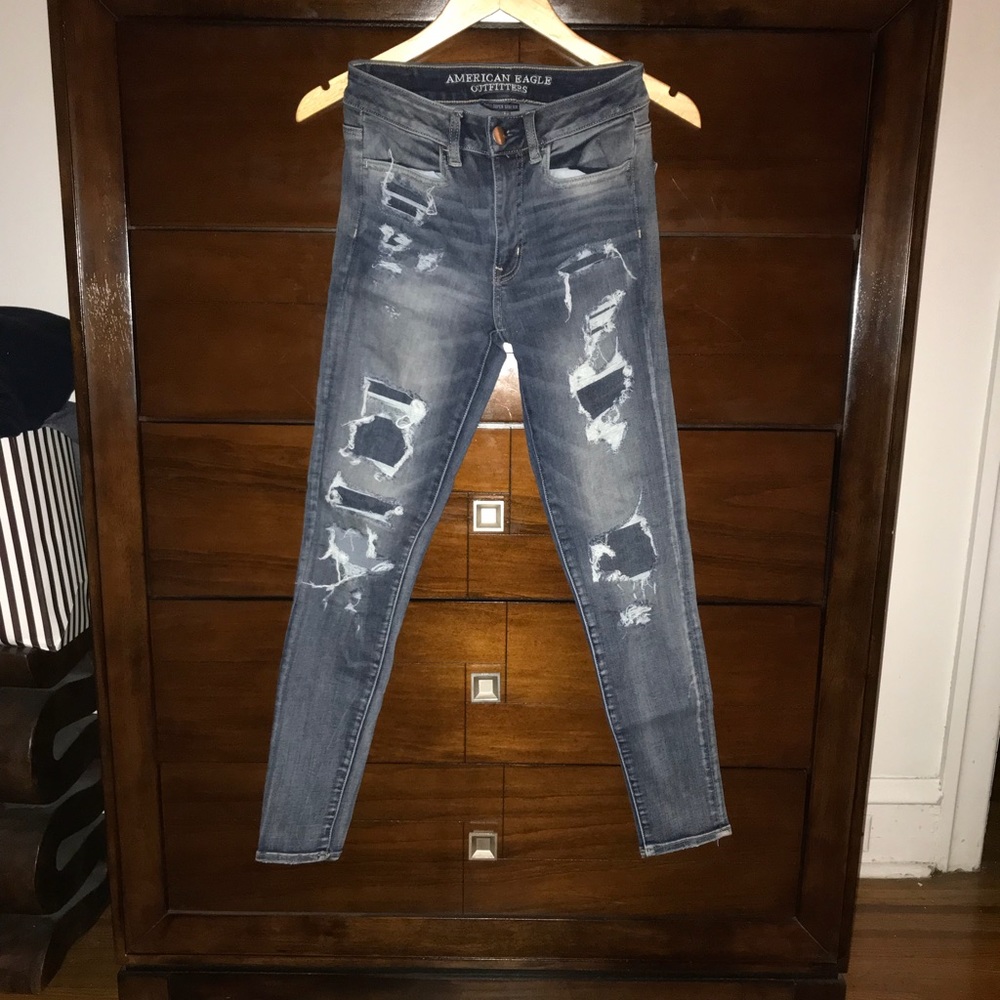 AE high rise jeggings