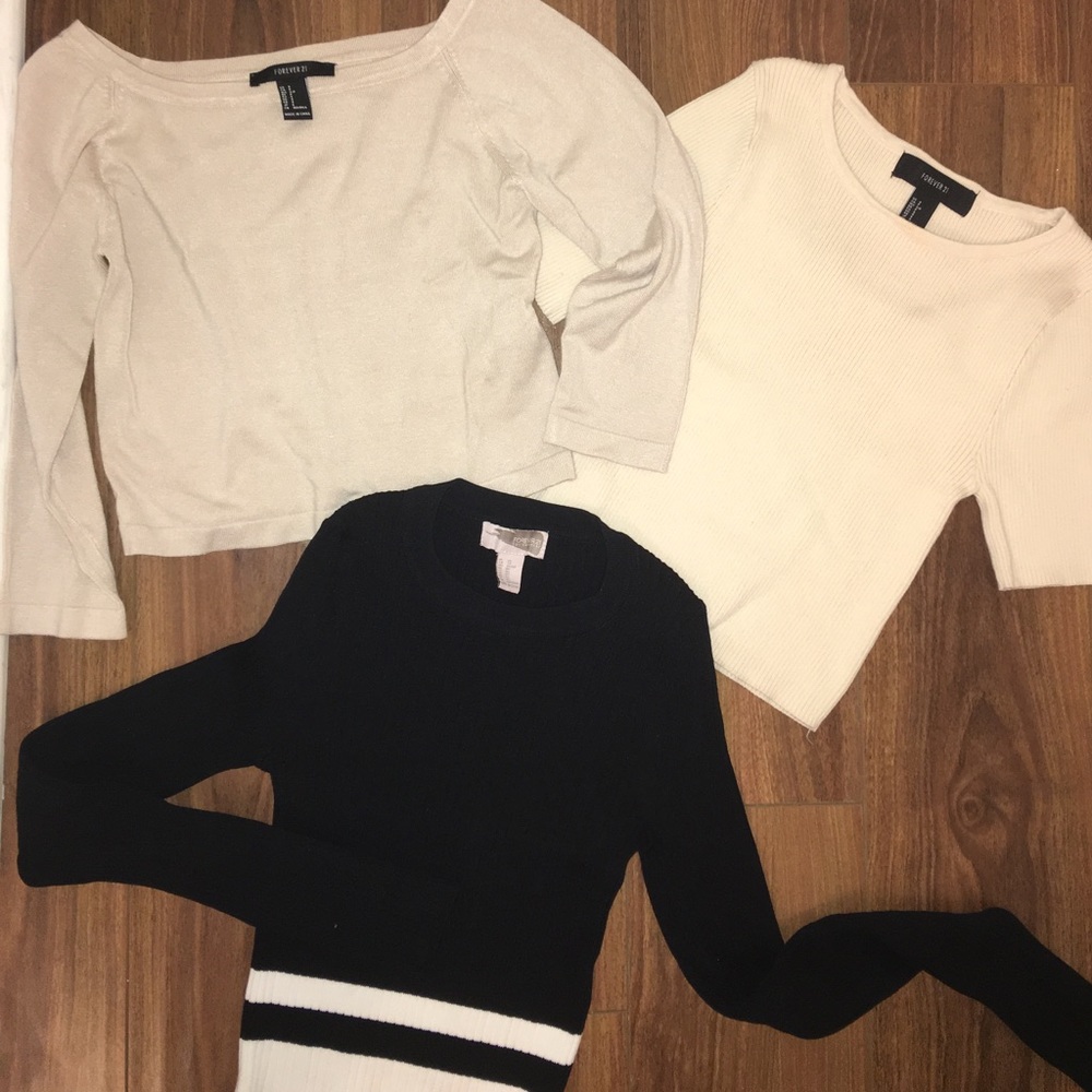 BUNDLE of 3 S/XS Forever 21 Shirts