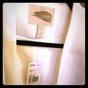 Forever21 Snow White Quilted Pattern Blazer