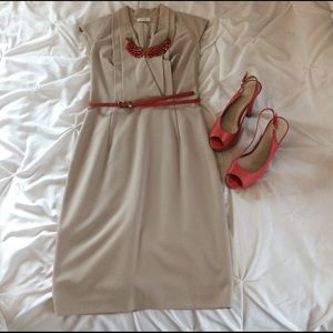 Nude Calvin Klein dress