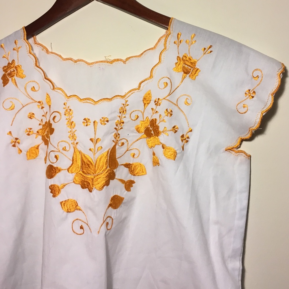 Vintage 70s Peasant Blouse