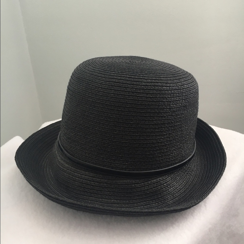 Talbots Straw bucket Cloche Hat