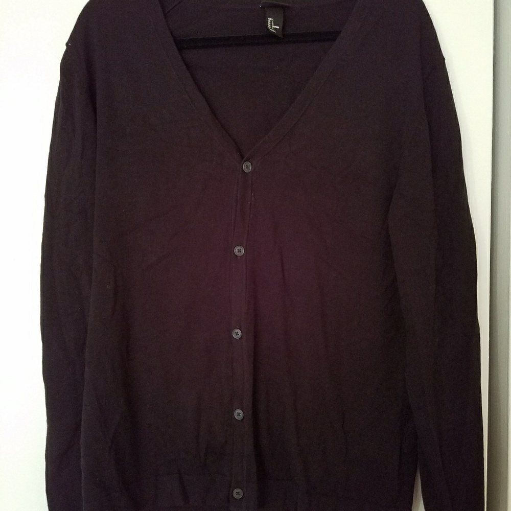black cardigan
