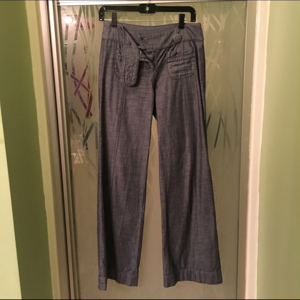 {Elevenses} Chambray Dress Pant