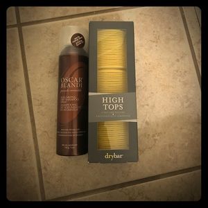 Drybar rollers and dry shampoo
