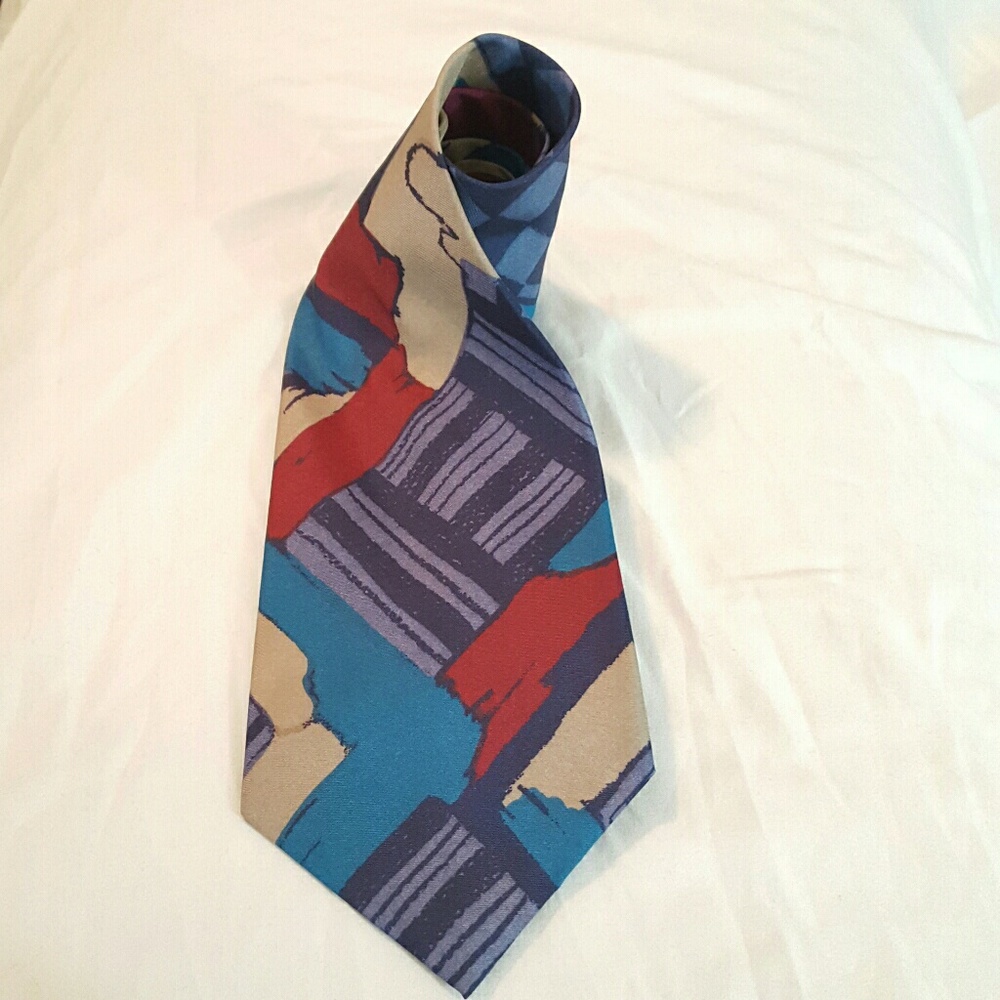 Vintage Italian All hand made silk tie