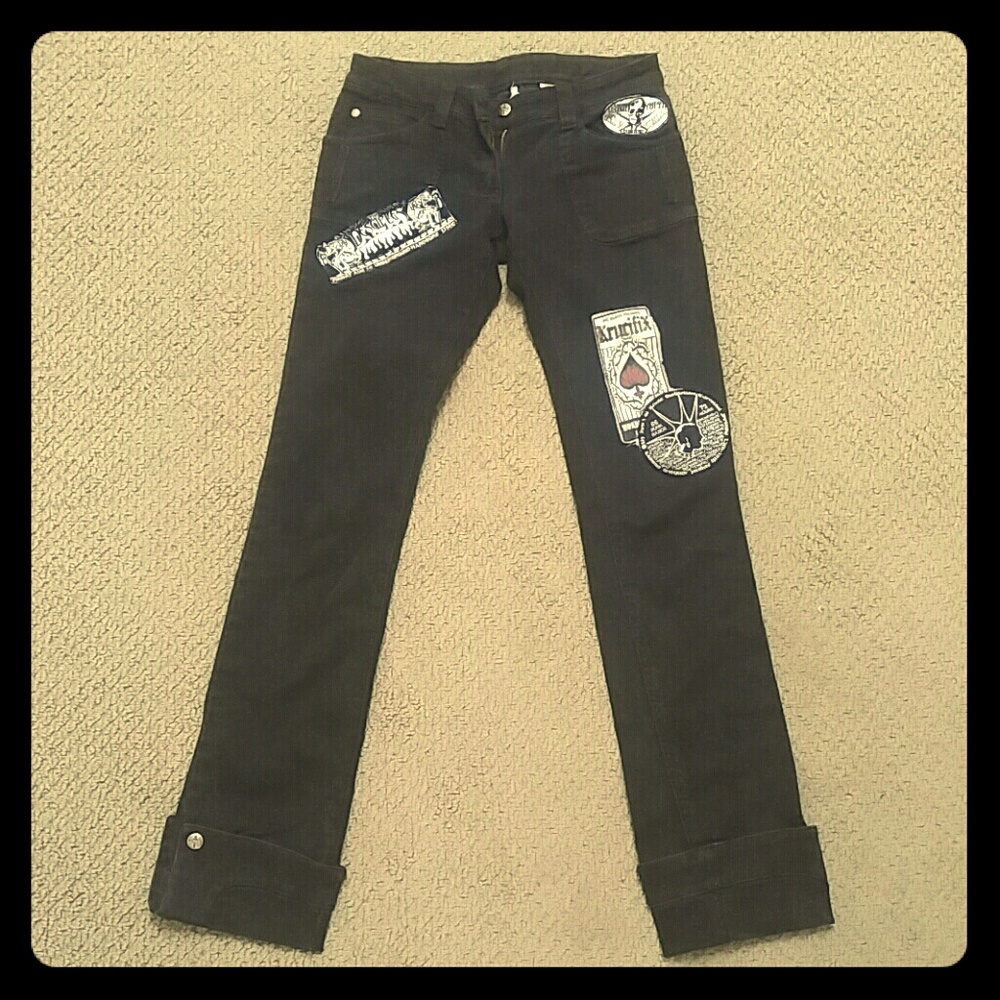 Lip Service Patched Up Stretchy Pants