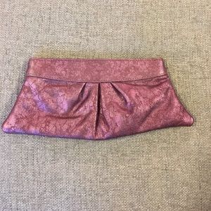Lauren Merkin Pink/Purple Metallic Clutch