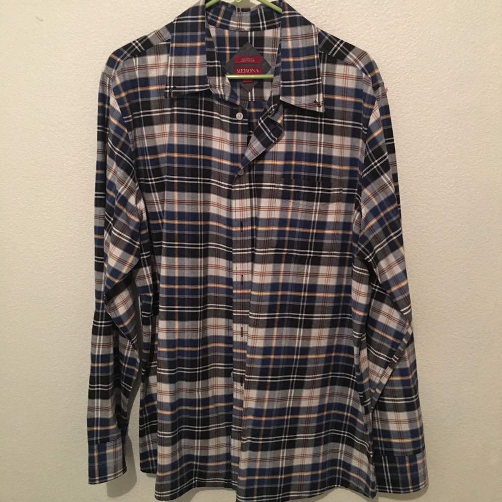 ☀️3/$10 Men's long sleeve plaid shirt-merona