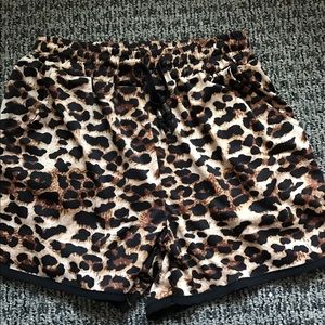 SOLD ON ANOTHER SITE Cheetah print silky shorts