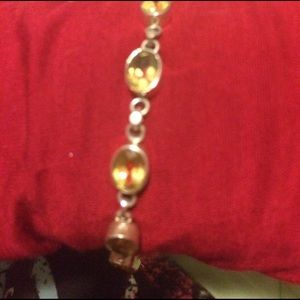 Costume Bracelet with yellow stones