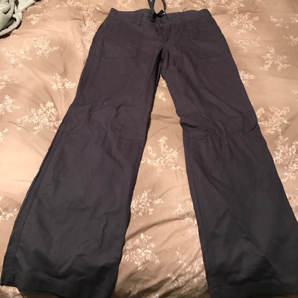 Grey linen pant