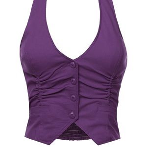 Purple Halter Vest