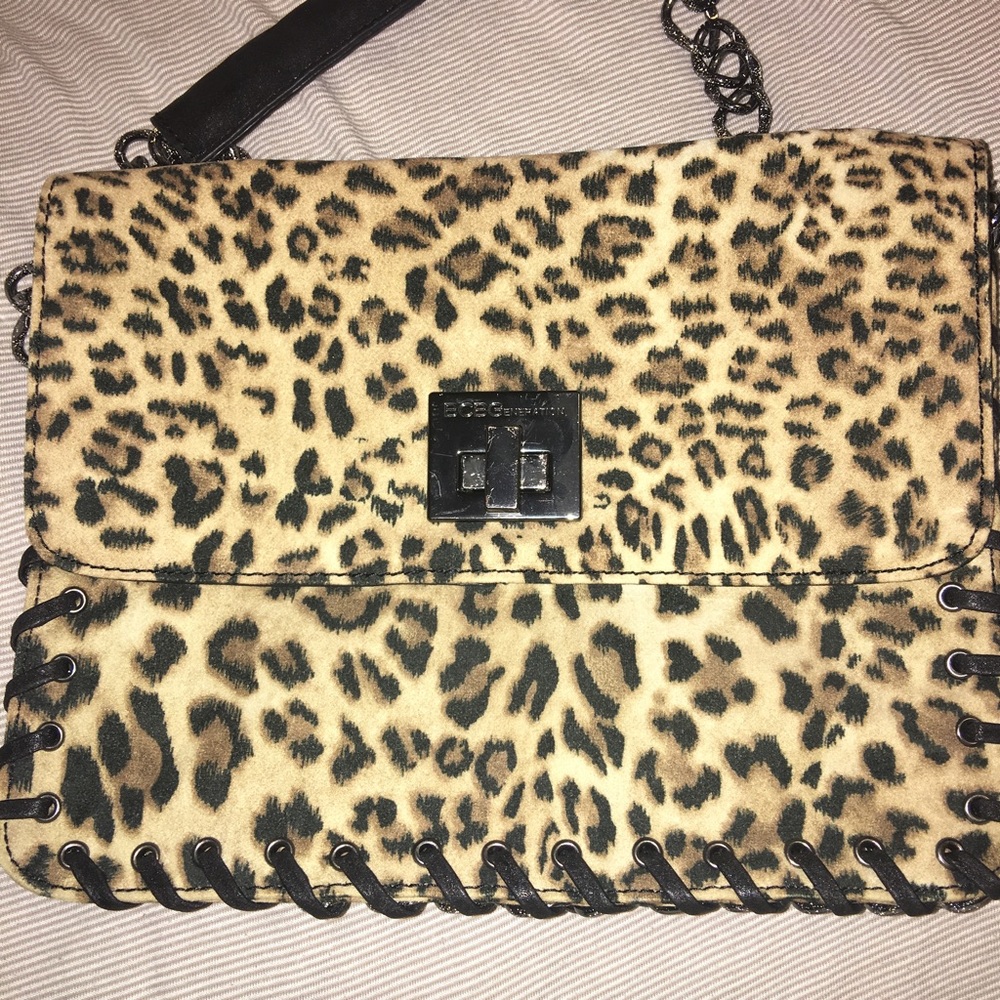 BCBGeneration leopard print shoulder bag