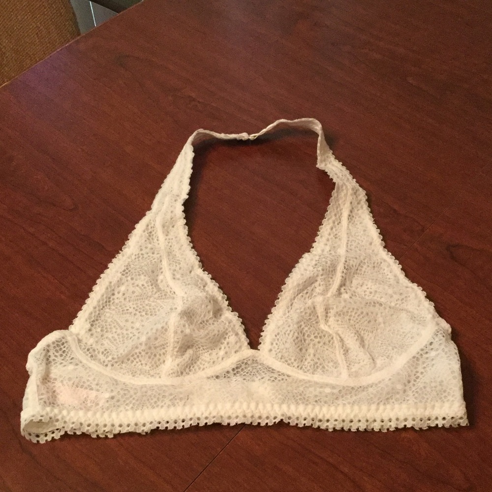 Victoria's Secret Palecream Halter Bralette