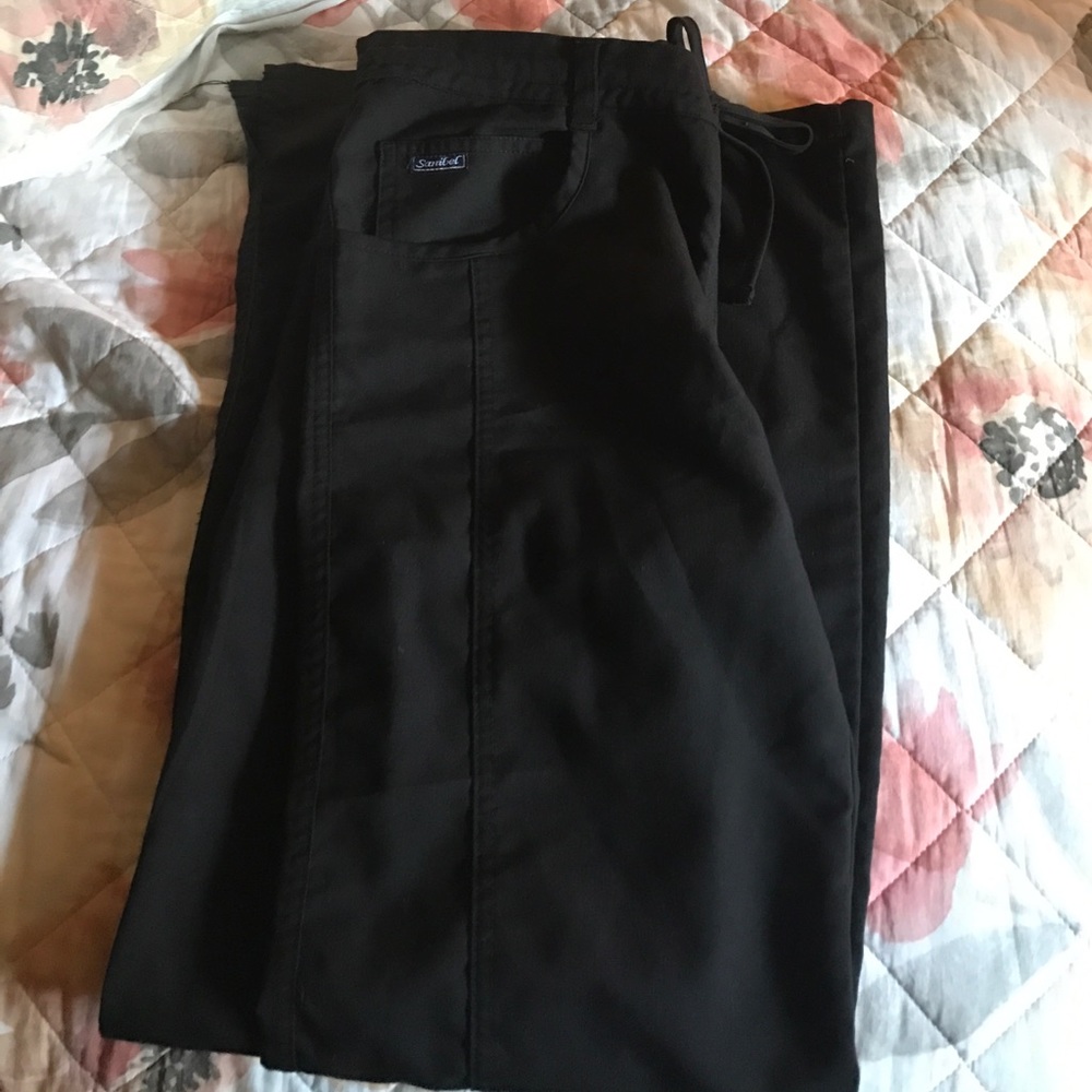 Black scrub pants