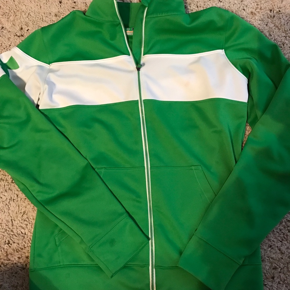 Underarmour green sweatshirt/jacket