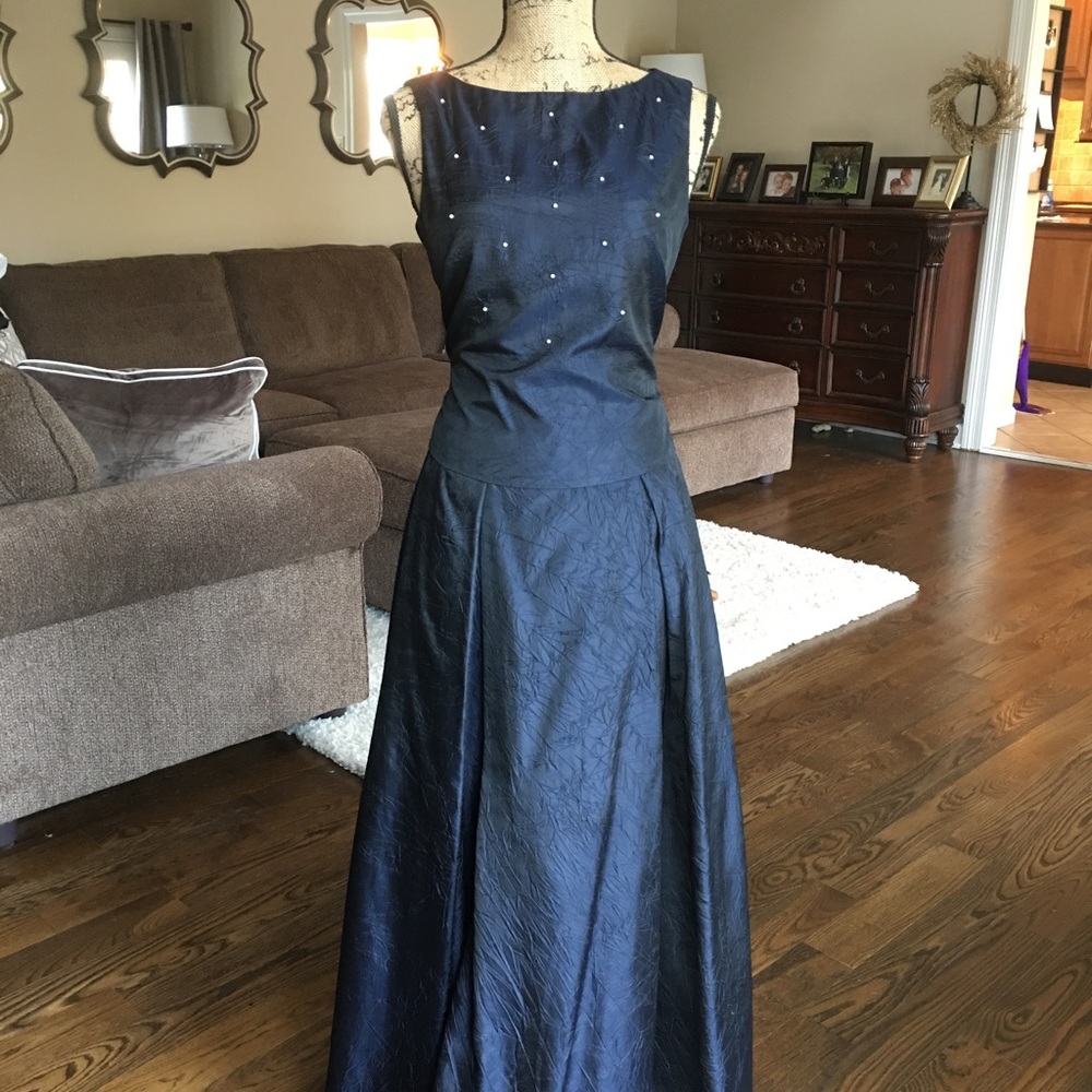 Navy/Black evening gown