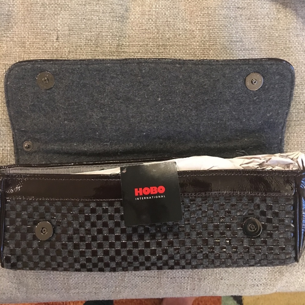 Hobo International Clutch - Brown / Charcoal