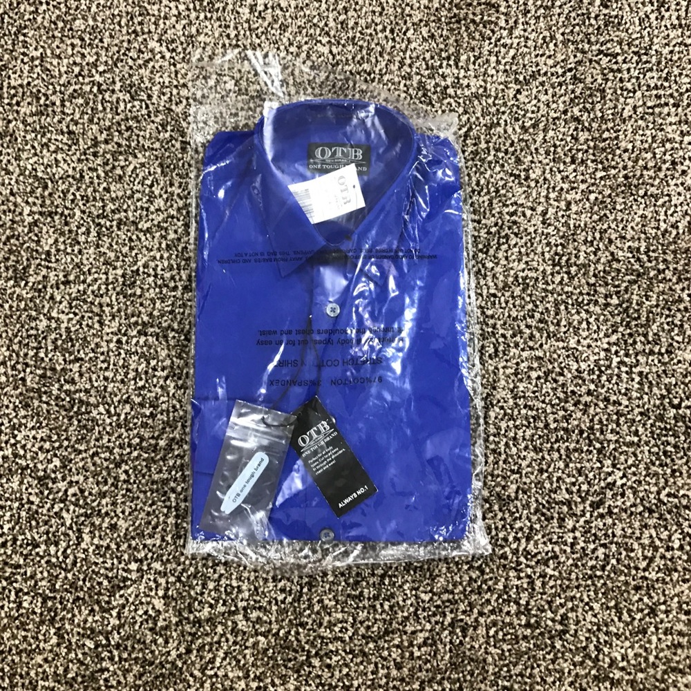 Royal Blue Button Up Dress Shirt
