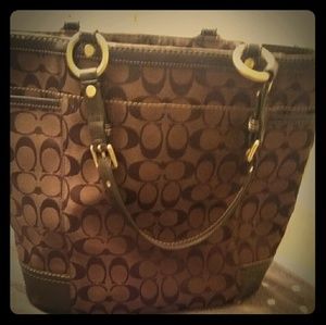 Coach brown handbag