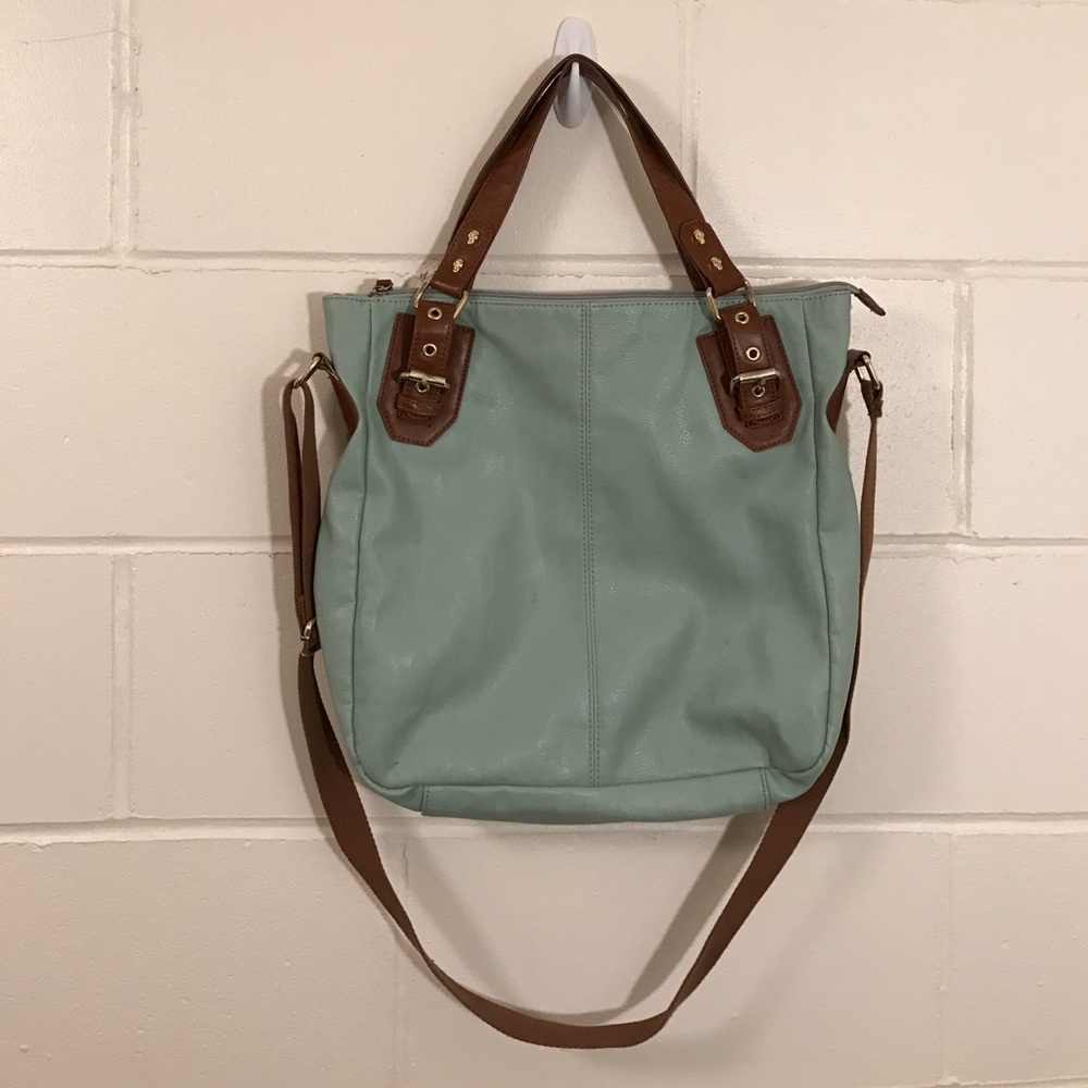 Xhilaration zip top tote bag