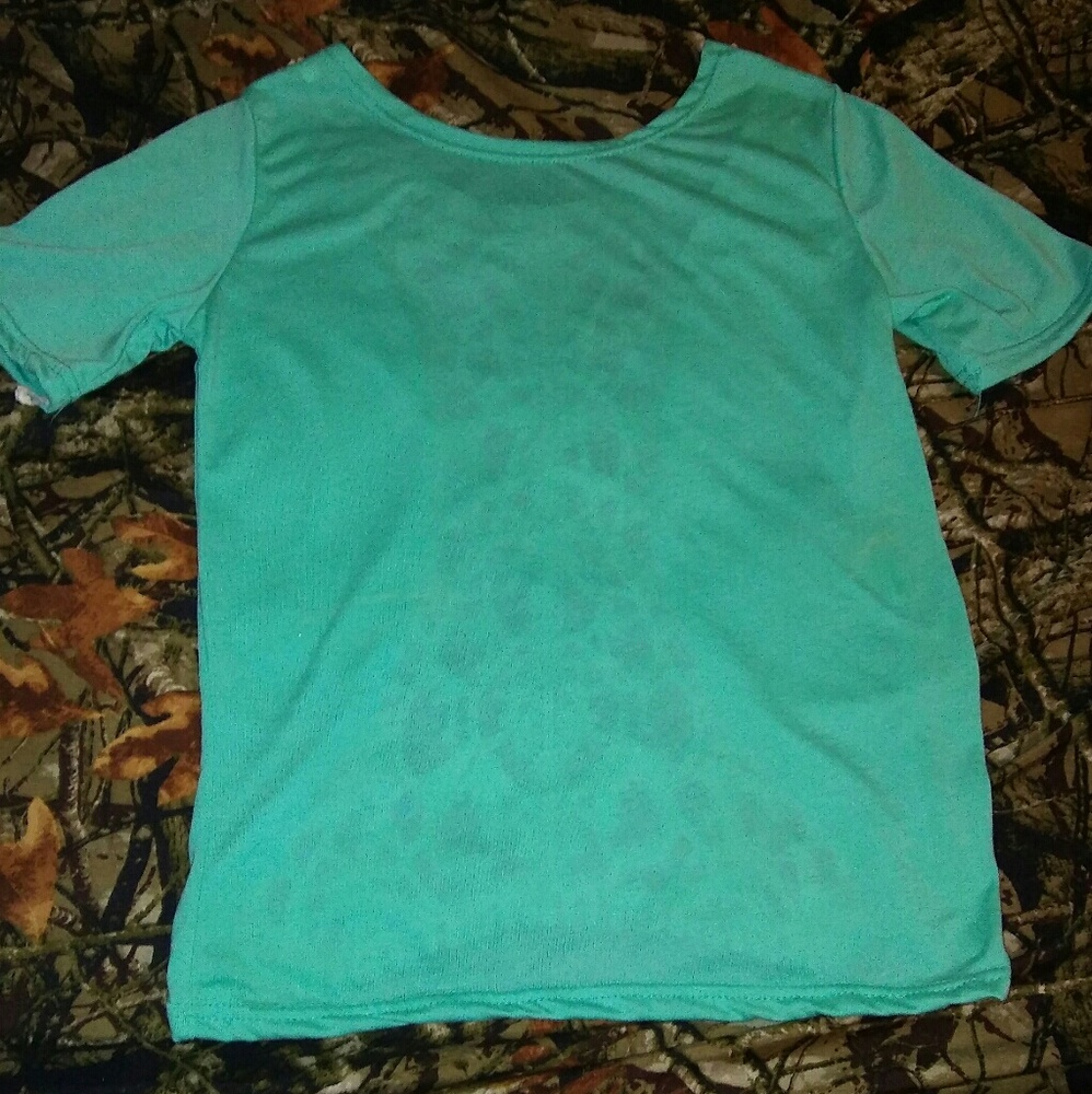 Bright blue tee