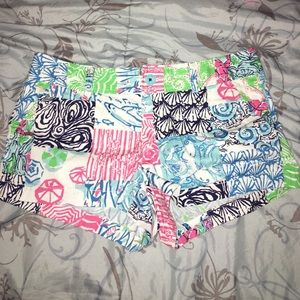 Lilly Pulitzer Walsh short patchwork sz 8