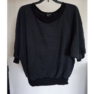 Baggy fit crew neck sweater