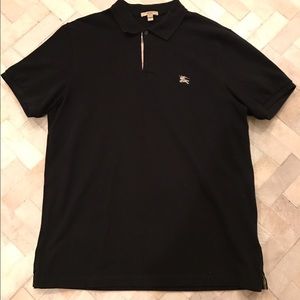 Burberry Black Check placket mens sz XXL