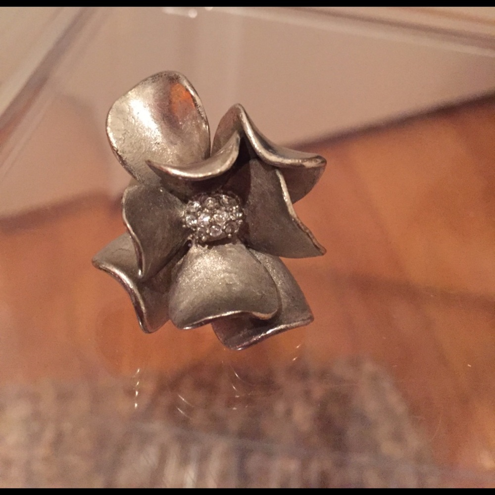 Silver Flower ring