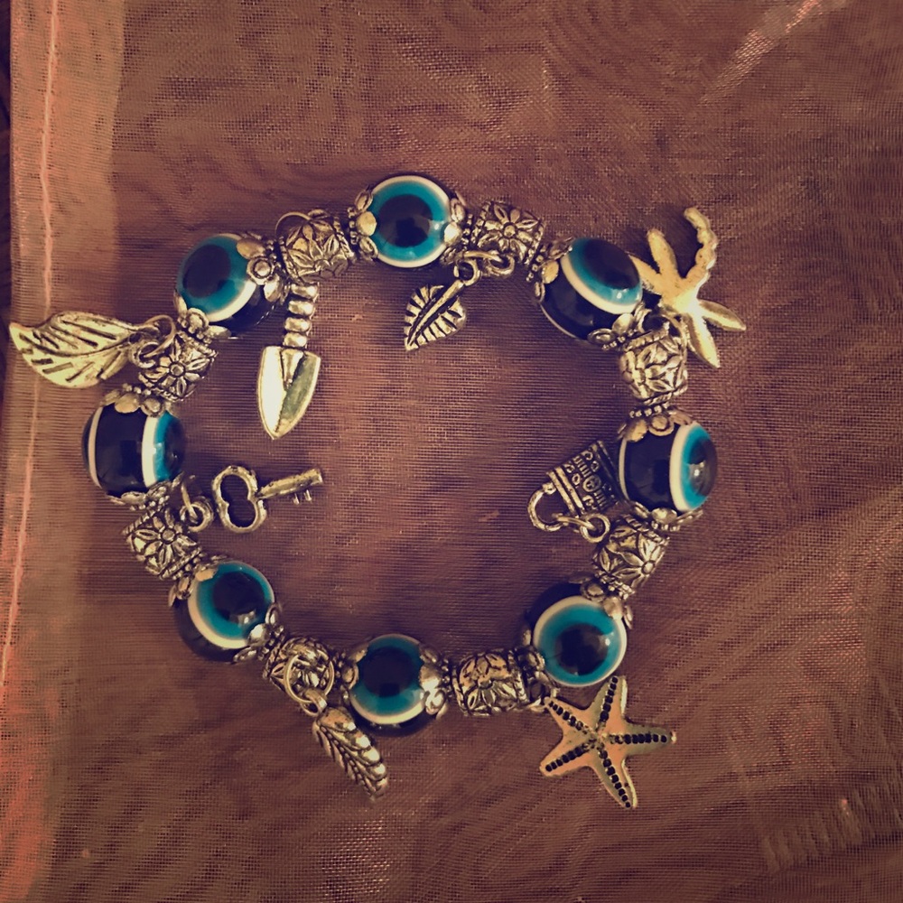 Evil eye charm bracelet