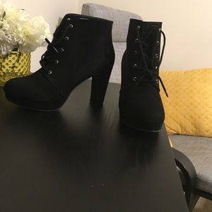 Black ankle boots