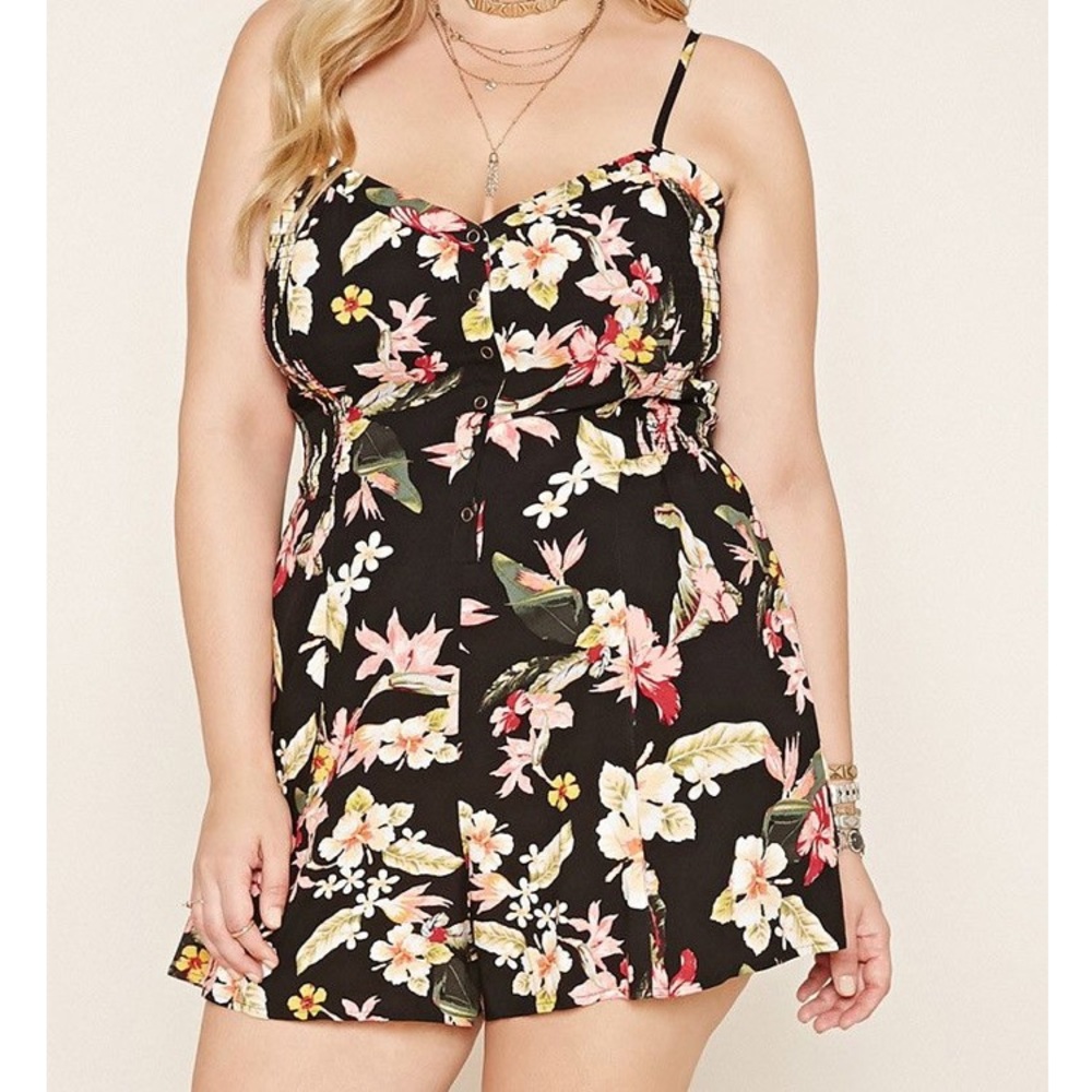 NWT F21 Floral Romper