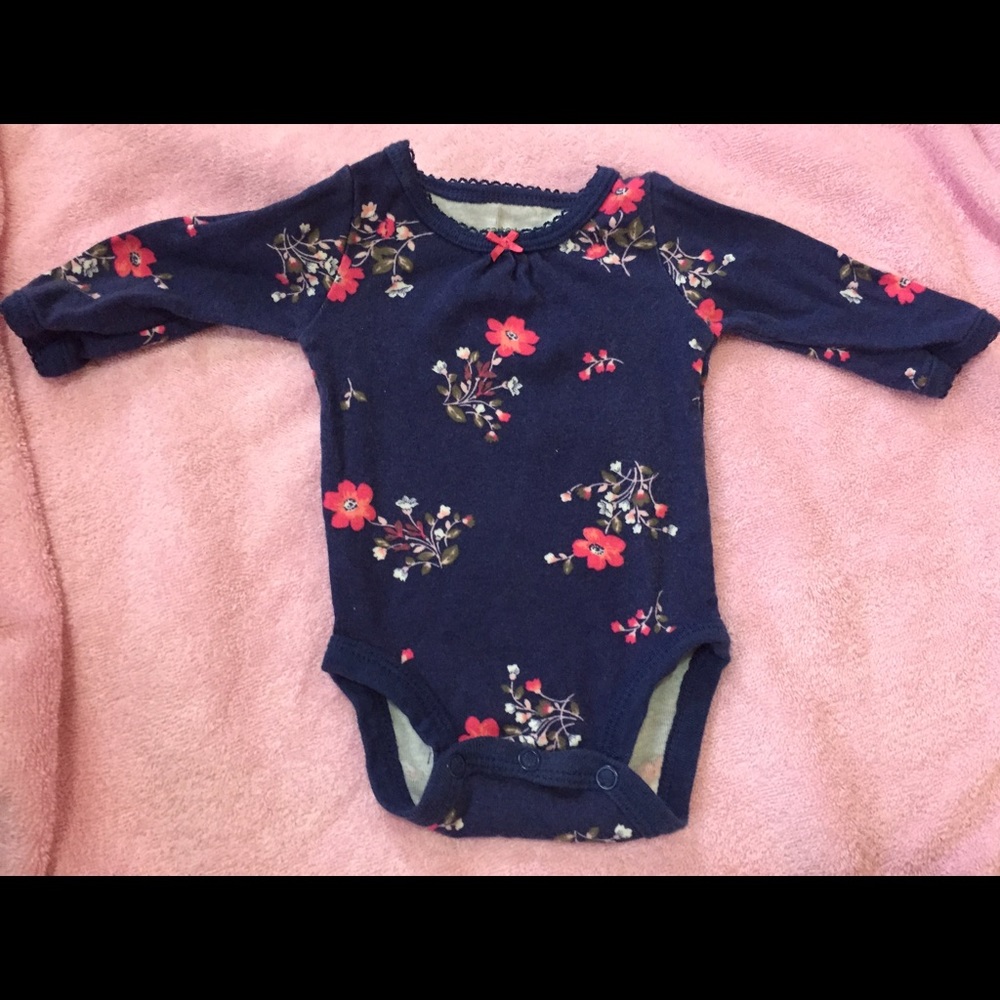 Carter's. Newborn onesie with long sleeves