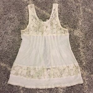 Free people open back tank top