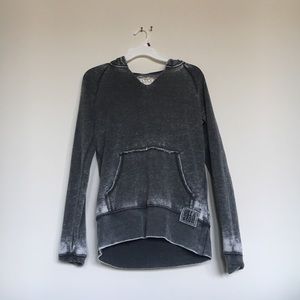 Heathered grey hoodie