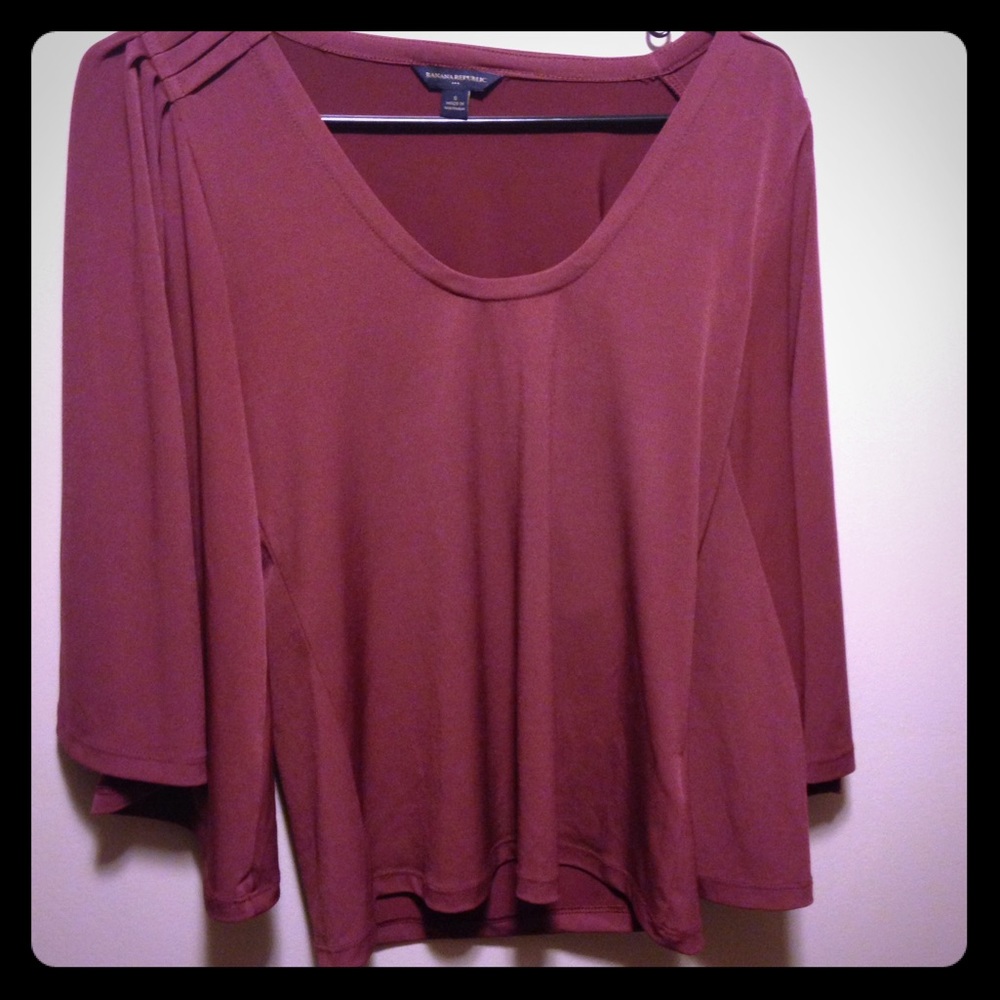 Banana Republic shirt with bat sleeves.