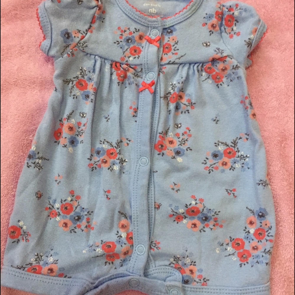 Carter's newborn girl's romper