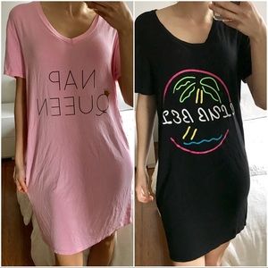 ( Set of 2 ) Missguided PJ Sleep Shirts