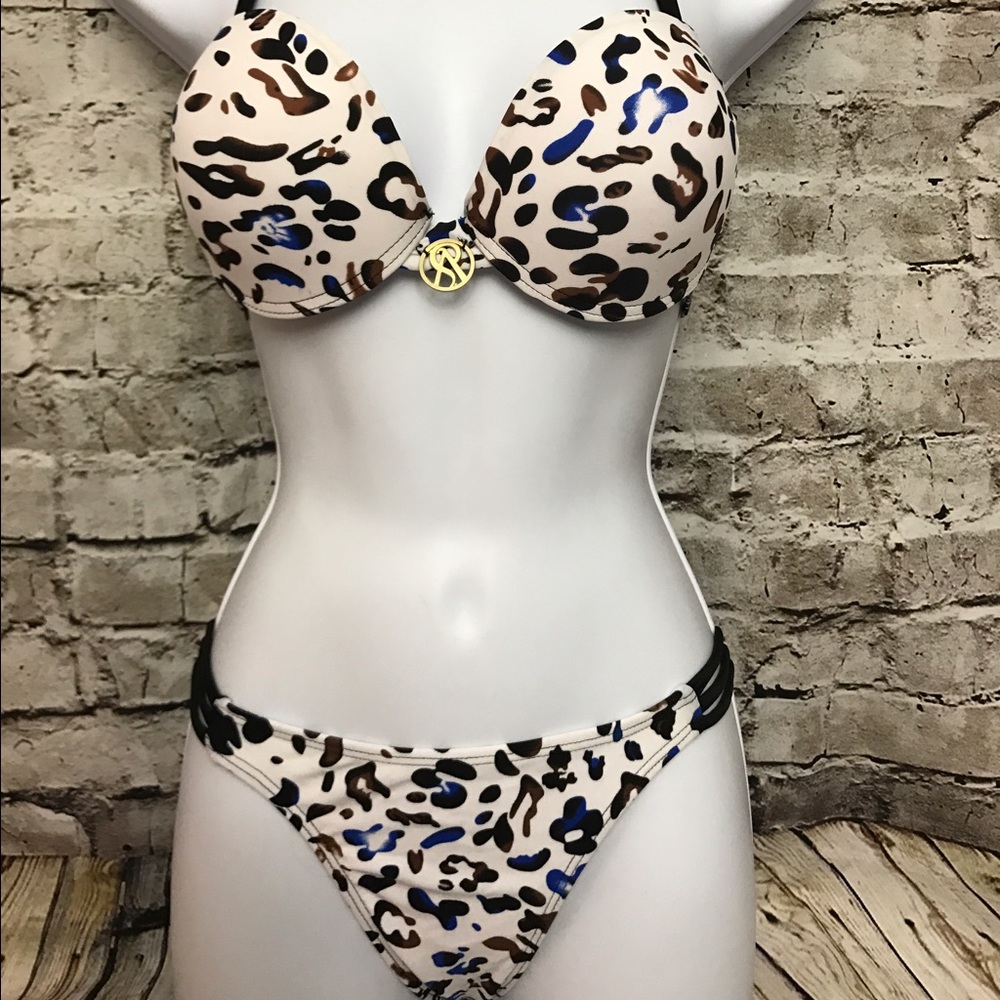 Sexy Leopard Bikini Push-Up 2-Piece - Picture 3 of 5