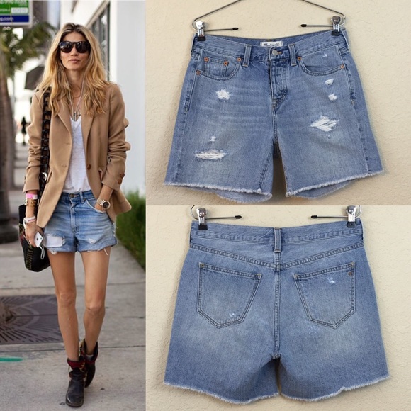 Madewell Pants - Madewell distressed boyfriend shorts