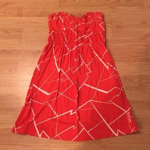 Billabong orange strapless dress (not on sale)