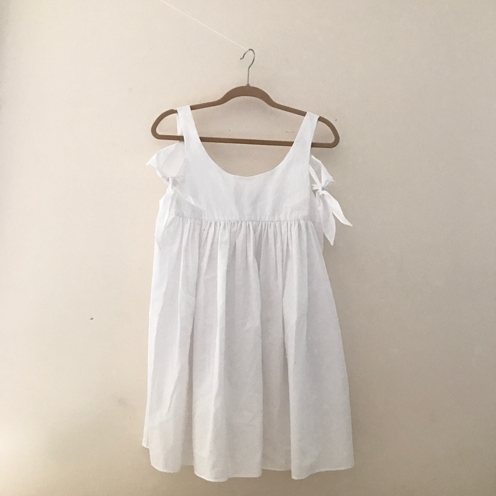 Zara Babydoll Tie Sleeve Dress