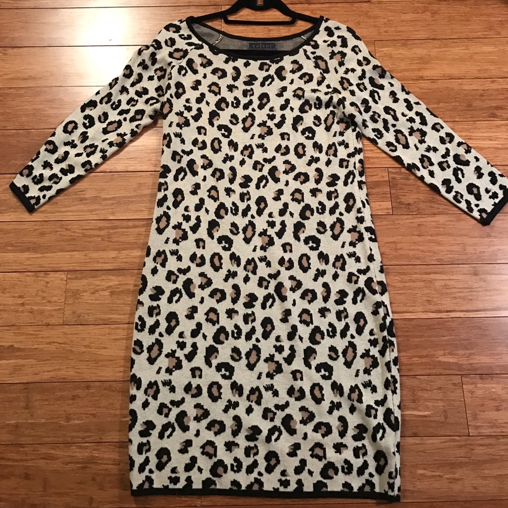 Velvet by Graham and Spencer leopard dress