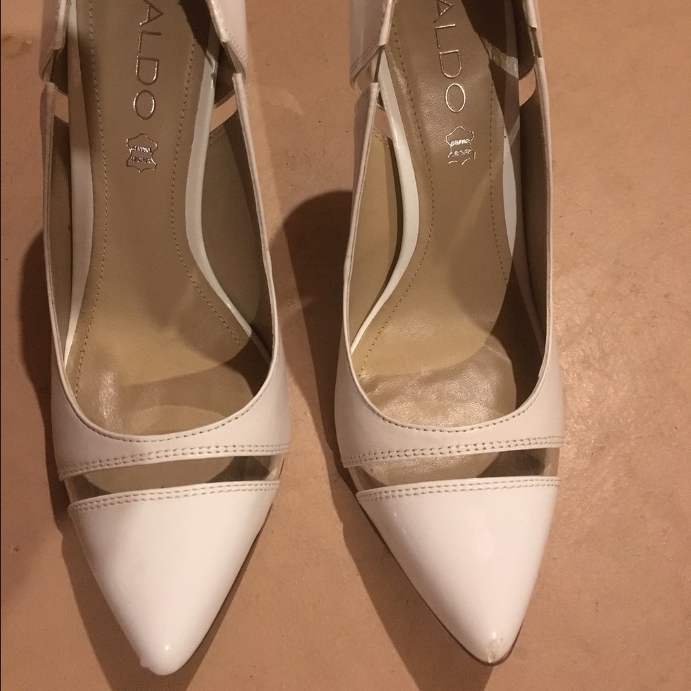 Aldo White Pumps