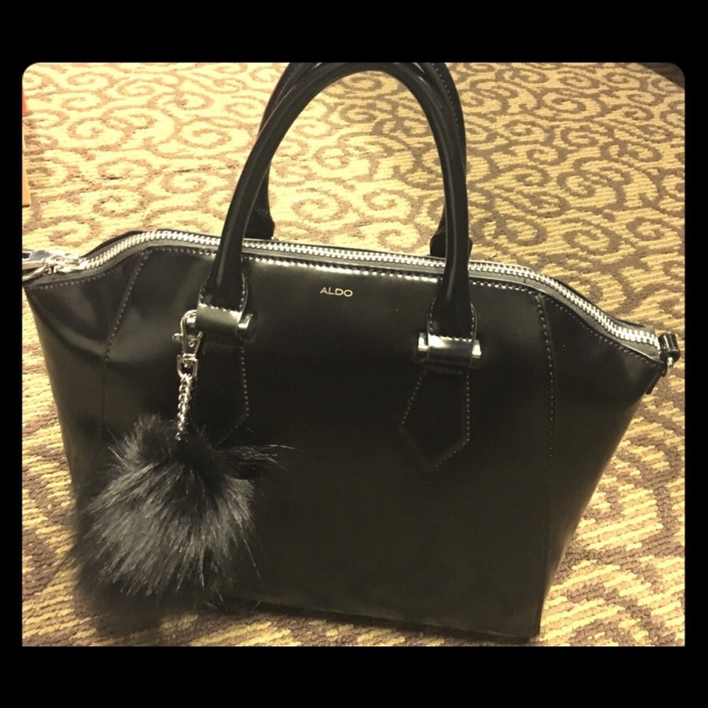 Large black Aldo bag NWT Pom Pom not included