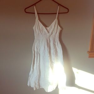 White Lacey eyelet sundress medium